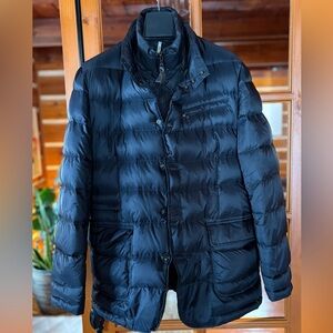 Mabrun Classic Navy Down Puffer Jacket | Formal coat